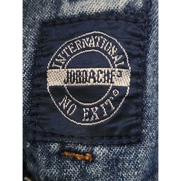 Jordache Jeans Girls Sz 8 Blue No Exit Tapered Hi-rise Pleated VTG 100% Cotton - Picture 6 of 7
